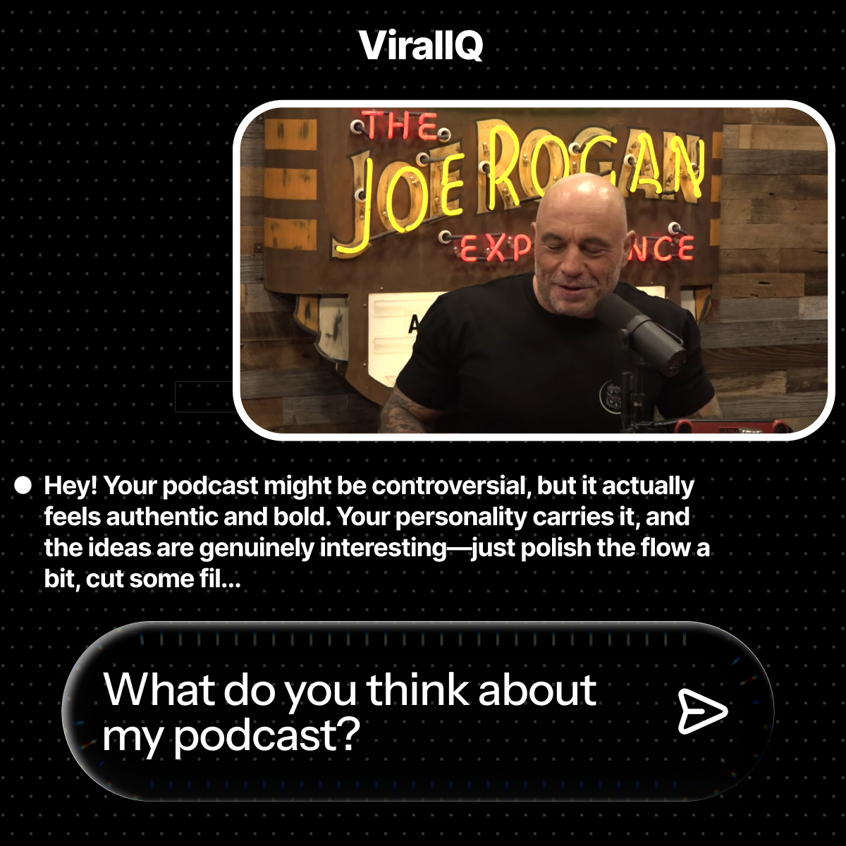 AI chat for video feedback
